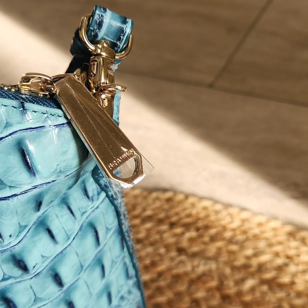 NWT BRAHMIN Bottle Blue Ombre Lg Duxbury - Picture 3 of 7